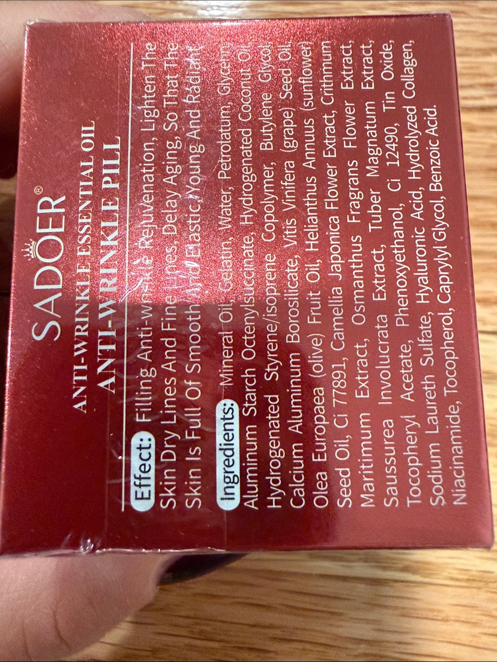 Sadoer Red Anti-Wrinkle Essential Oil Pill Moisturizer- 30 pills - Picture 7 of 8